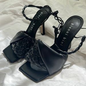 Black Lace Up Heels